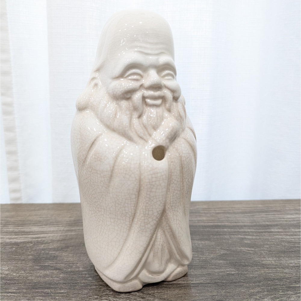 Vtg Benihana of‎ Tokyo Exotica Tiki Mug Wise Man Ceramic Japan 70s Crackle Glaze